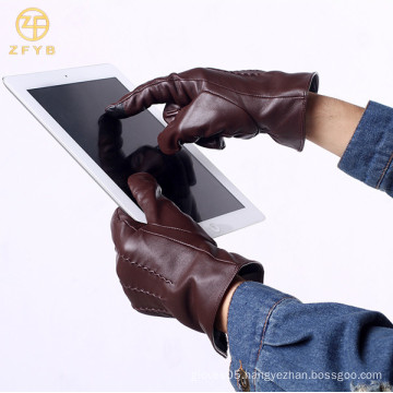 Noble leather touch glove,men's touch screen glove for iphone